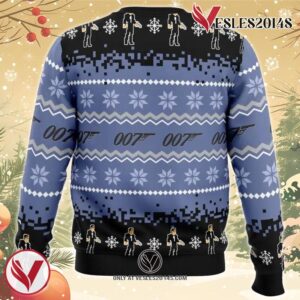 007 James Bond Ugly Christmas Sweater, Unique Christmas Gift For Fans - Vesles2014S 1