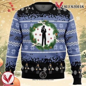 007 James Bond Ugly Christmas Sweater, Unique Christmas Gift For Fans - Vesles2014S