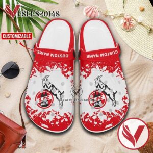 1. FC Köln Custom Crocs Clogs, Unique Footwear For Fans 1