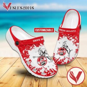 1. FC Köln Custom Crocs Clogs, Unique Footwear For Fans