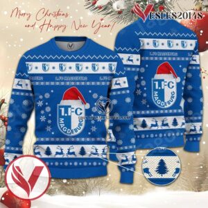 1. FC Magdeburg Sport Ugly Christmas Sweater, Unique Gifts For Fans - Vesles2014aS 1