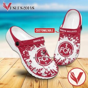 1. FC Nürnberg Custom Crocs Clogs, Unique Footwear For Fans