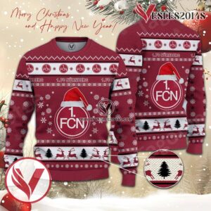 1. FC Nurnberg Sport Ugly Christmas Sweater, Unique Gifts For Fans - Vesles2014aS 1