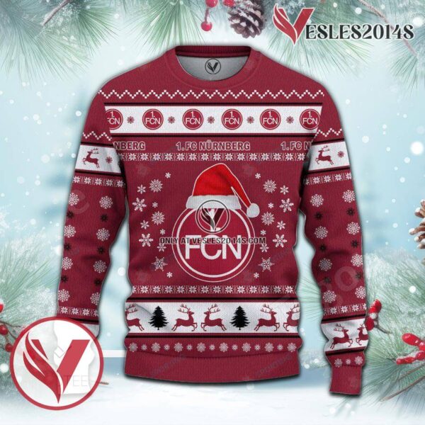 1. FC Nurnberg Sport Ugly Christmas Sweater, Unique Gifts For Fans - Vesles2014aS 2