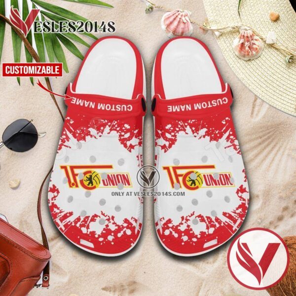 1. FC Union Berlin Custom Crocs Clogs, Unique Footwear For Fans 1