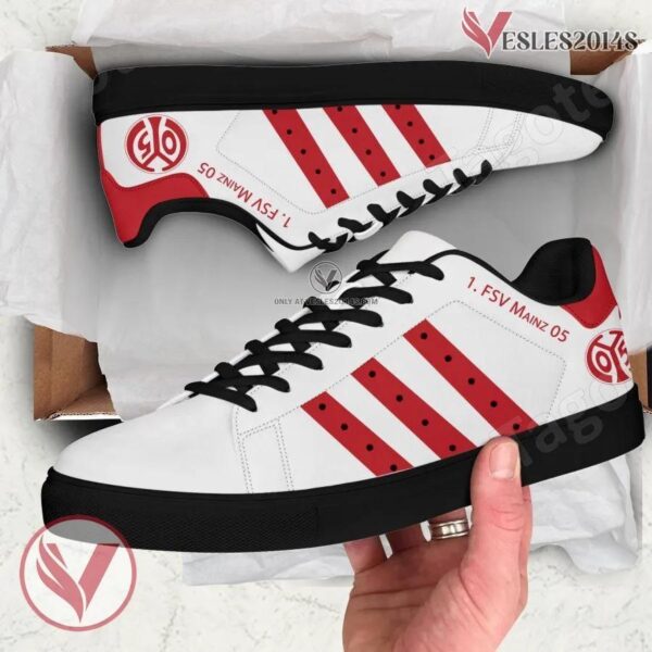 1. FSV Mainz 05 Logo Stan Smith Shoes For Men And Womens - Vesles2014s 1