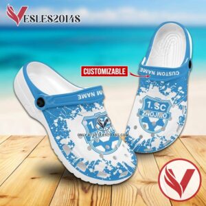1. SC Znojmo Custom Name Crocs Clogs, Unique Footwear For Fans