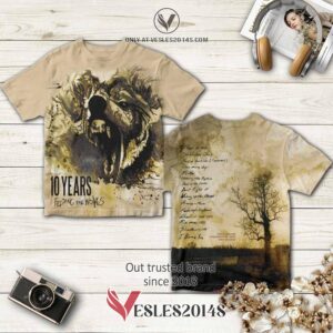 10 Years Band Feeding The Wolves Album 3D T-Shirt, Perfect Gifts For Music Lovers - Vesles2014S