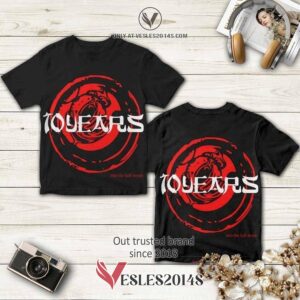 10 Years Band Into The Half Moon Album 3D T-Shirt, Perfect Gifts For Music Lovers - Vesles2014S