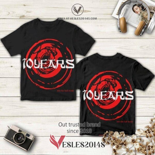 10 Years Band Into The Half Moon Album 3D T-Shirt, Perfect Gifts For Music Lovers - Vesles2014S