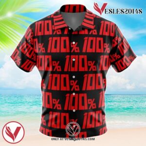 100 Mob Pyscho 100 Hawaiian Button Up Shirt, Perfect Gifts For Anime Lovers - Vesles2014S