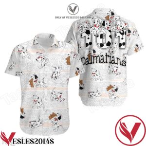 101 Dalmatians Black White Polka Dot Disney Hawaiian Shirt, Unique Gifts For Friends - Vesles2014S 1