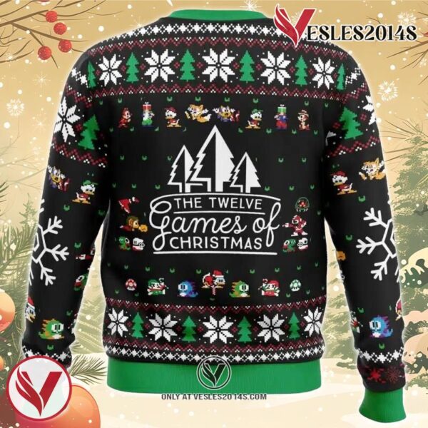 12 Games of Christmas Ugly Christmas Sweater, Unique Christmas Gift For Fans - Vesles2014S 1
