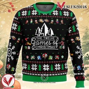 12 Games of Christmas Ugly Christmas Sweater, Unique Christmas Gift For Fans - Vesles2014S