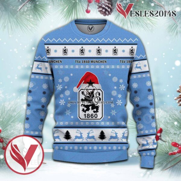 1860 Munich Sport Ugly Christmas Sweater, Unique Gifts For Fans - Vesles2014aS 2