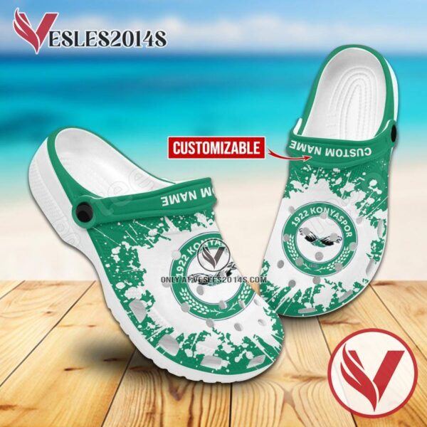 1922 Konyaspor Crocs Clogs, Unique Footwear For Fans