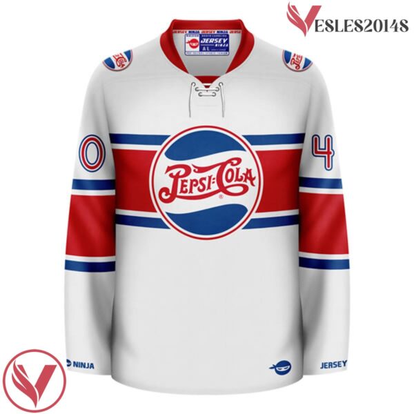 1940 White Throwback Pepsi Hockey Jersey - Vesles2014S 2