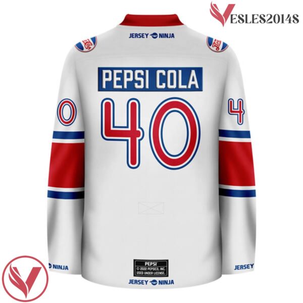 1940 White Throwback Pepsi Hockey Jersey - Vesles2014S 3