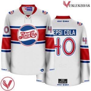 1940 White Throwback Pepsi Hockey Jersey - Vesles2014S