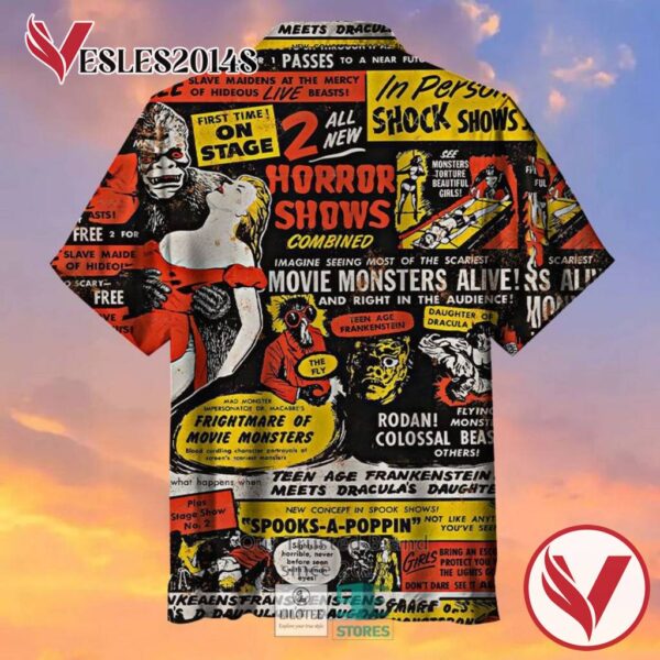 1957 Movie Monster Shows Casual Hawaiian Shirt, Best Gifts For Summer Vesles2014S 2