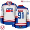 1991 White Throwback Pepsi  Hockey Jersey - Vesles2014S