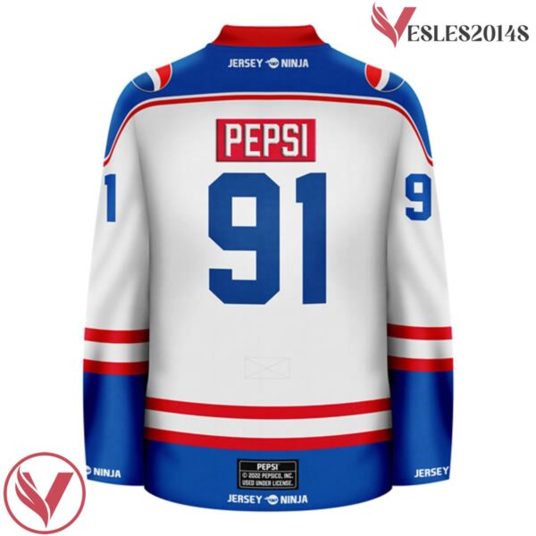 1991 White Throwback Pepsi  Hockey Jersey - Vesles2014S 3