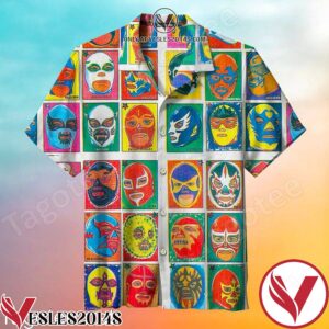 1995 Masked Wrestler Retro Unisex Hawaiian Shirt, Unique Gifts For Friends - Vesles2014S 1