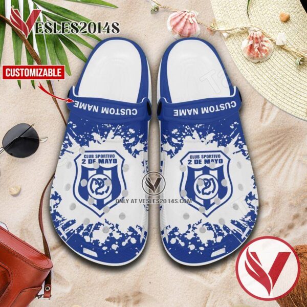 2 de Mayo Custom Name Crocs Clogs, Unique Footwear For Fans 1