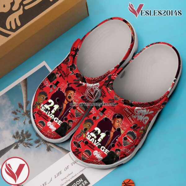 21 Savage Music Crocs Crocband Clogs Shoes, Unique Gifts For Fans Style 1 - Vesles2014S 2