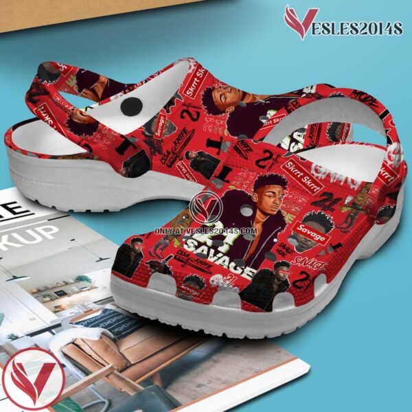 21 Savage Music Crocs Crocband Clogs Shoes, Unique Gifts For Fans Style 1 - Vesles2014S 3
