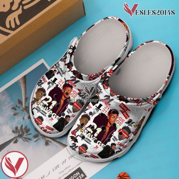 21 Savage Music Crocs Crocband Clogs Shoes, Unique Gifts For Fans Style 3 - Vesles2014S 2