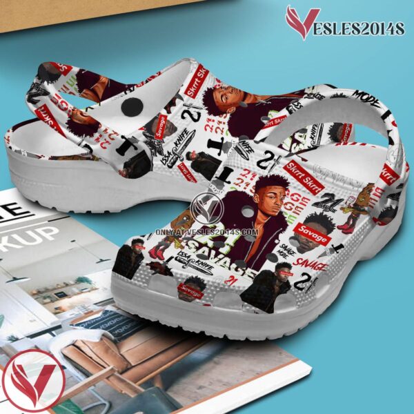 21 Savage Music Crocs Crocband Clogs Shoes, Unique Gifts For Fans Style 3 - Vesles2014S 3