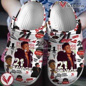 21 Savage Music Crocs Crocband Clogs Shoes, Unique Gifts For Fans Style 3 - Vesles2014S