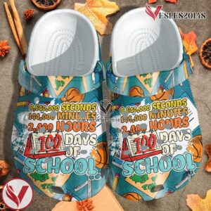 2400 Hours 100 Days Of Schoolleopard Shoes Crocbland Clog Gift, Unique Gift From  Vesles2014S