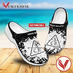 3CE Style Nanda Logo Crocs Clogs, Unique Footwear For Fans
