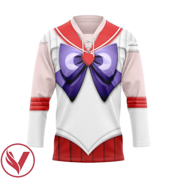 3D Anime Sailor Mars Custom Hockey Jersey, Trending Gifts For Fans - Vesles2014s 1