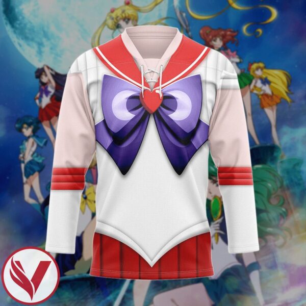3D Anime Sailor Mars Custom Hockey Jersey, Trending Gifts For Fans - Vesles2014s 3