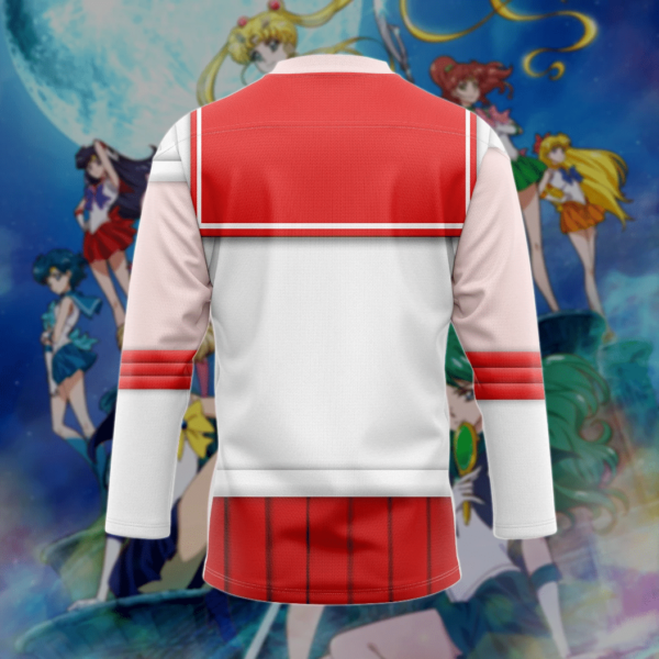 3D Anime Sailor Mars Custom Hockey Jersey, Trending Gifts For Fans - Vesles2014s 4