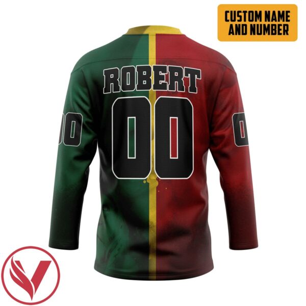3D Bob Marley Lion 420 Personalized Custom Hockey Jersey, Trending Gifts For Fans - Vesles2014s 2