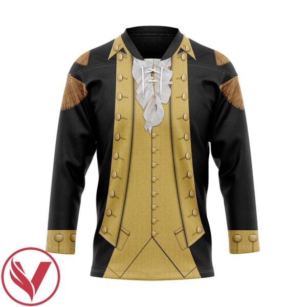 3D George Washington Custom Hockey Jersey, Trending Gifts For Fans - Vesles2014s 1