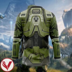 3D Halo Infinite Masterchief Cosplay Custom Hockey Jersey, Trending Gifts For Fans - Vesles2014s