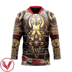 3D King Theo Armor Hockey Jersey, Trending Gifts For Fans - Vesles2014s 1