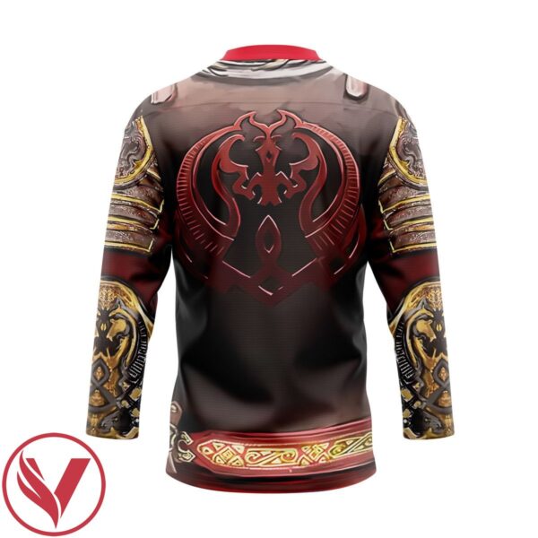 3D King Theo Armor Hockey Jersey, Trending Gifts For Fans - Vesles2014s 2