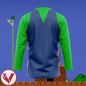 3D Luigi Custom Hockey Jersey, Trending Gifts For Fans - Vesles2014s