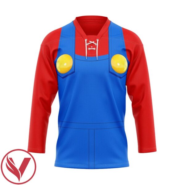 3D Mario Custom Hockey Jersey, Trending Gifts For Fans - Vesles2014s 1