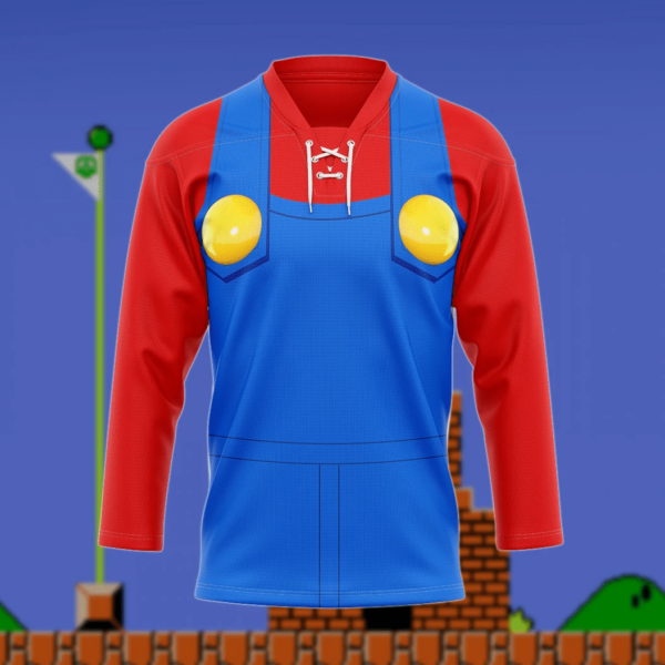 3D Mario Custom Hockey Jersey, Trending Gifts For Fans - Vesles2014s 4
