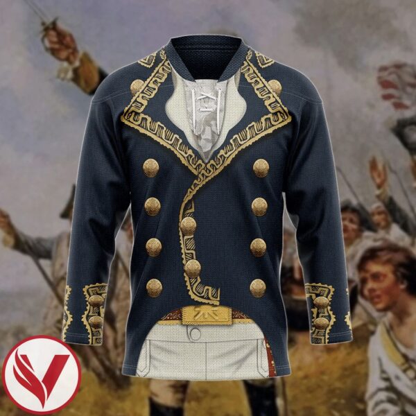 3D Marquis de Lafayette Custom Hockey Jersey, Trending Gifts For Fans - Vesles2014s 3