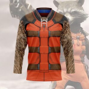 3D Marvel GOTG 2 R Raccoon Hockey Jersey, Trending Gifts For Fans - Vesles2014s 3