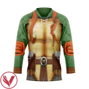 3D Michelangelo Teenage Mutant Ninja Turtles Cosplay Custom Hockey Jersey, Trending Gifts For Fans - Vesles2014s 1