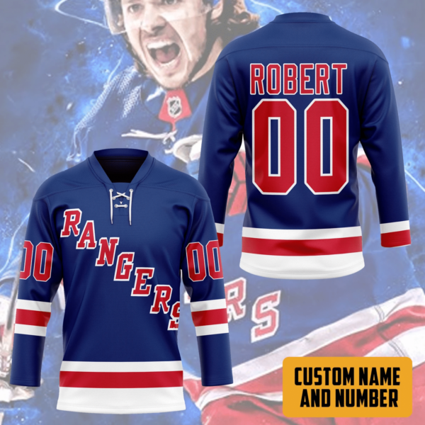 3D N.Y.R Artemi Panarin Blue Home Premier Breakaway Player Personalized Custom Hockey Jersey, Trending Gifts For Fans - Vesles2014s 3